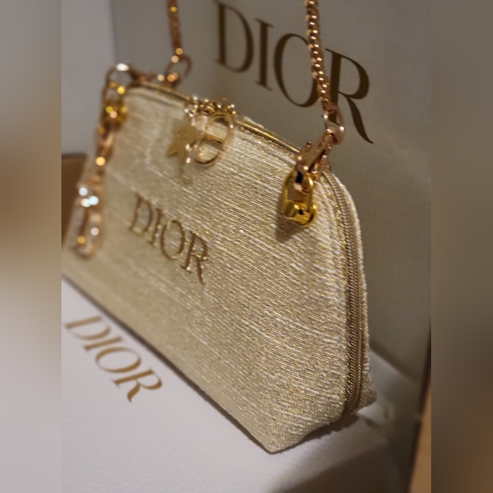 Dior Shimmering Gold Pouch - Picture 6 of 7